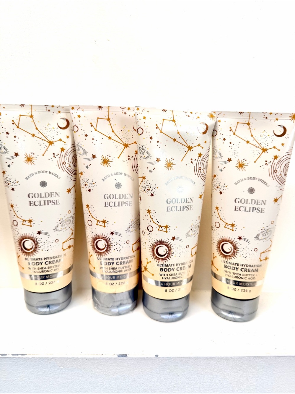 Bath & Body Works Golden Eclipse Body Cream - Gold & White